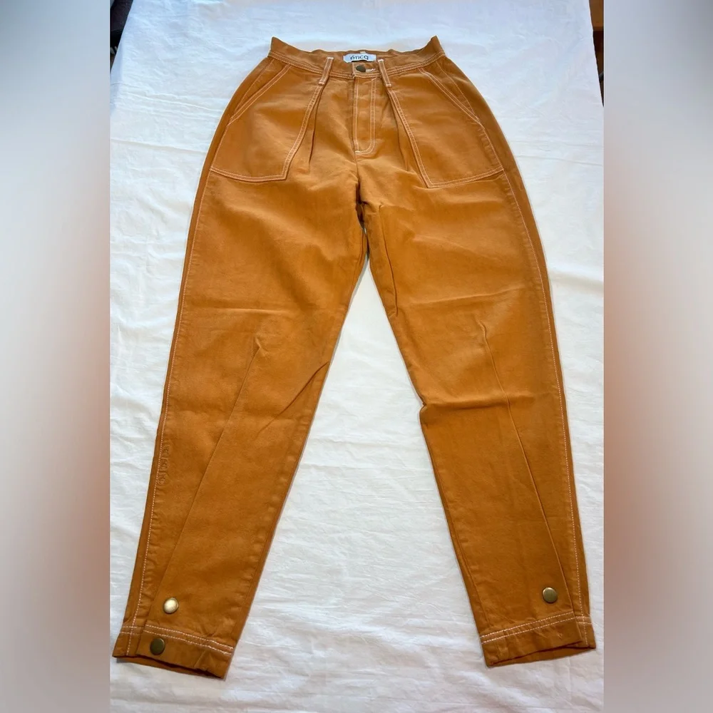 Erica workwear trousers Laura Turmeric orange pants size 27 - Picture 2 of 10